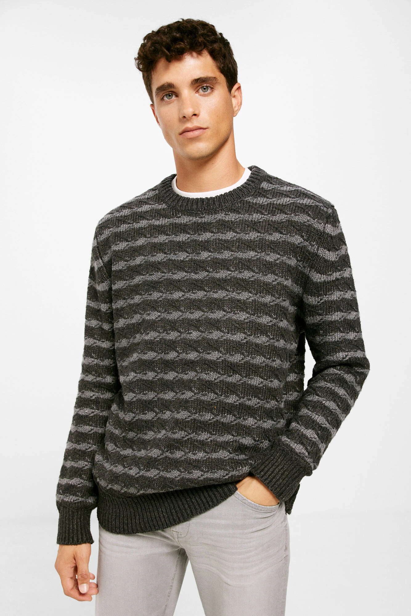 Women'secret Jersey Grueso Estructura Bicolor 3 Women'secret Jersey Grueso Estructura Bicolor