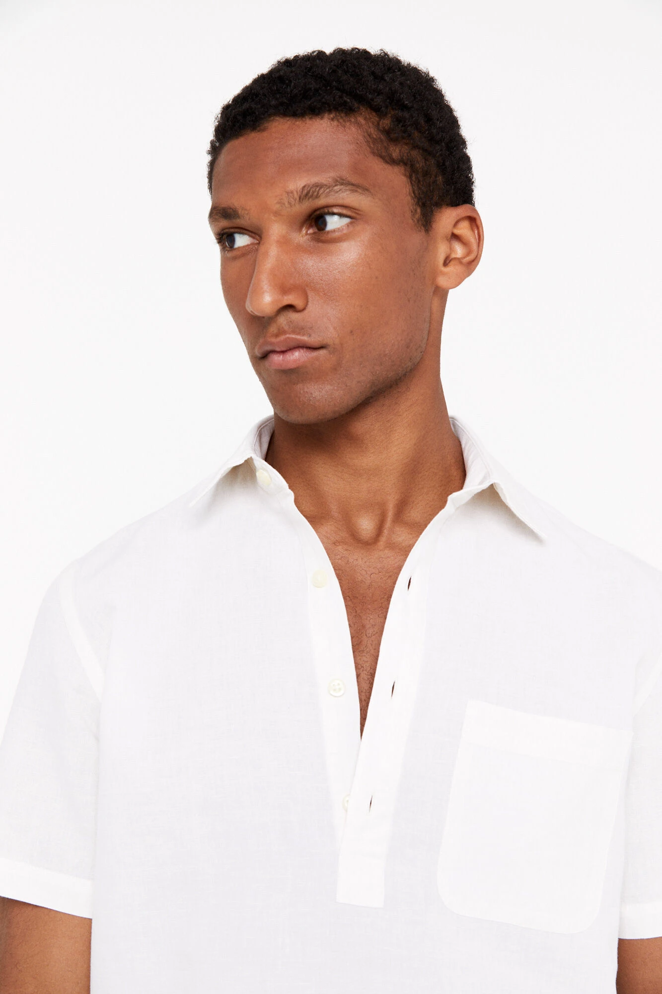 Women'secret Polera Manga Corta Lino Algodón 5 Women'secret Polera Manga Corta Lino Algodón – Image 3