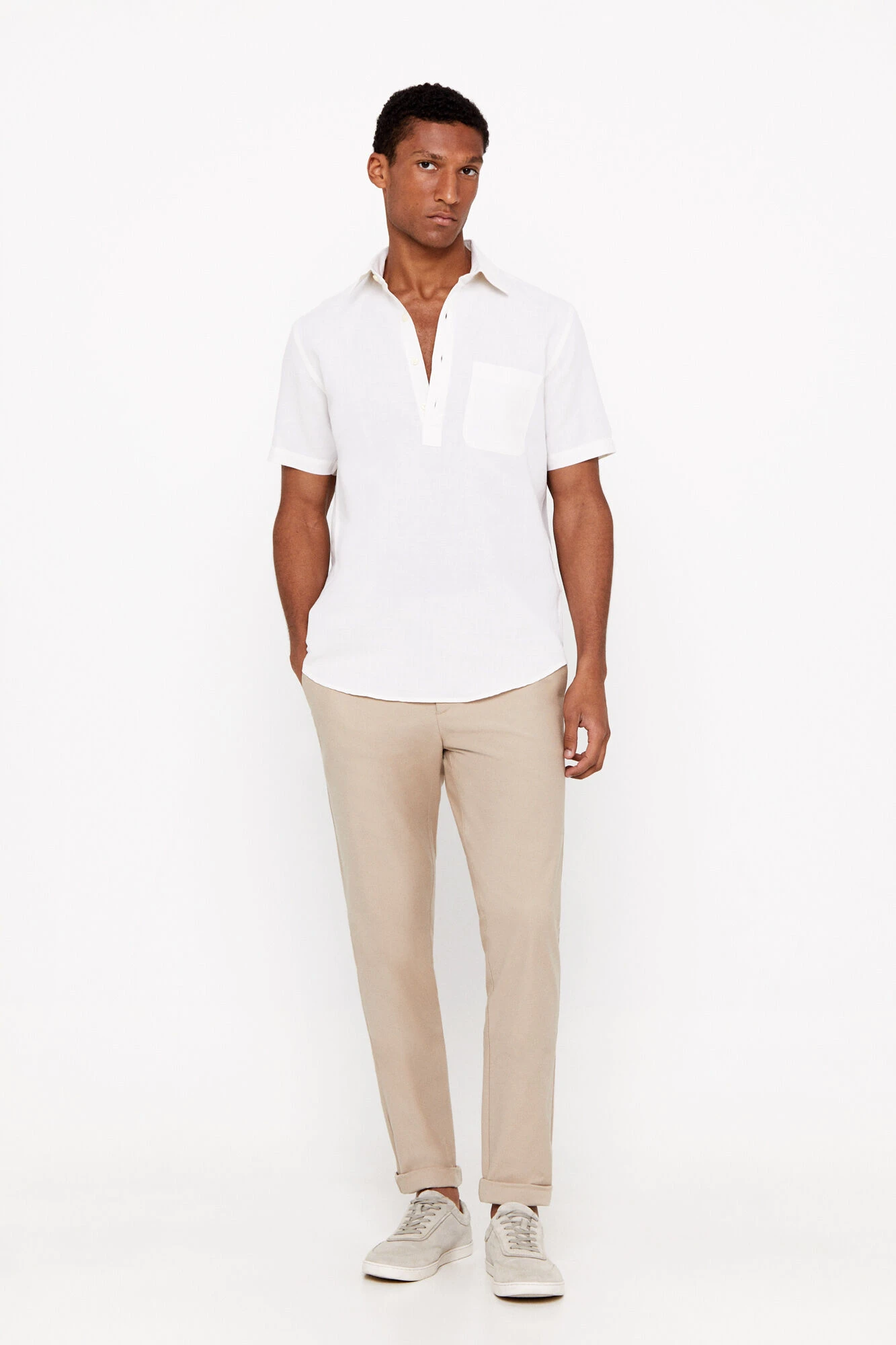 Women'secret Polera Manga Corta Lino Algodón 7 Women'secret Polera Manga Corta Lino Algodón – Image 5