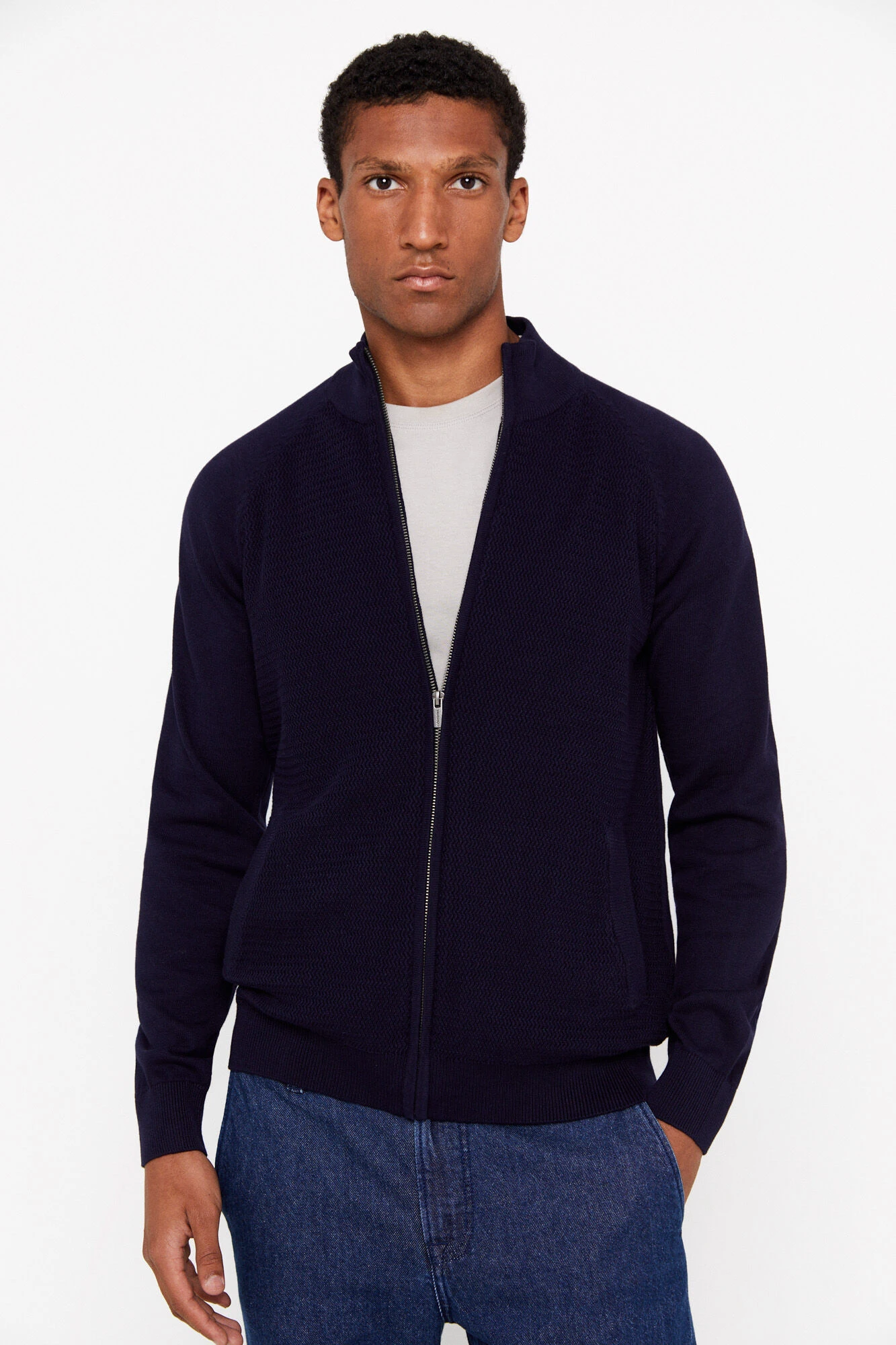 Women'secret Cardigan Algodón Estructura Cierre Cremallera 4 Women'secret Cardigan Algodón Estructura Cierre Cremallera – Image 2