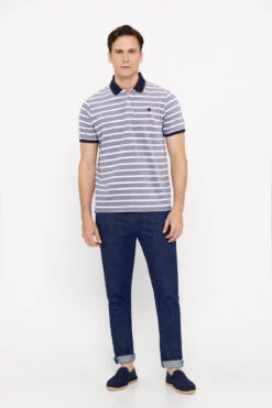 Women'secret Polo Oxford De Rayas Cuello Contraste