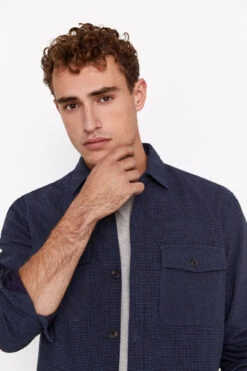 Women'secret Sobrecamisa Acolchada Pata De Gallo -Women'secret Soldes Magasin P 732607310D1