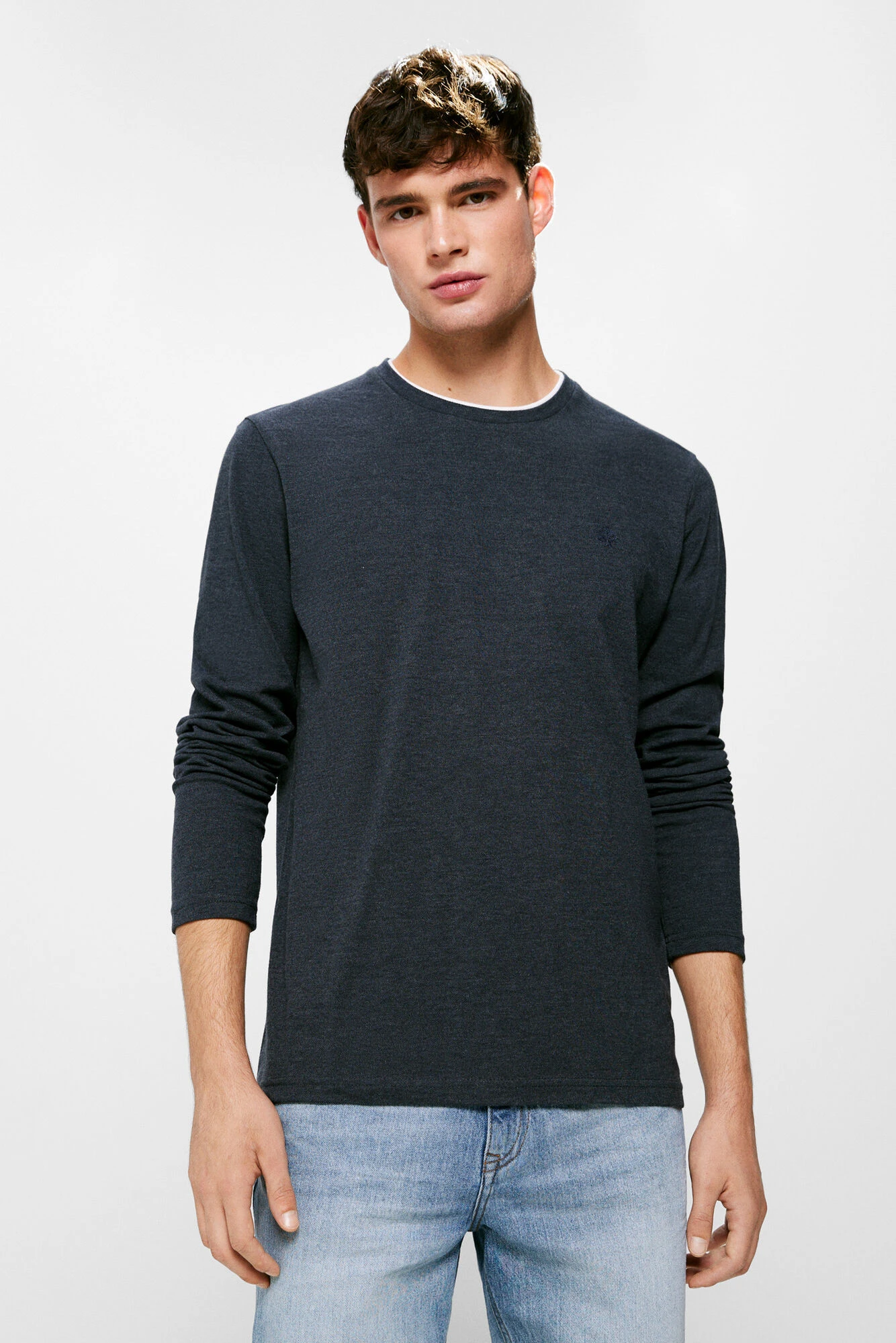 Women'secret Camiseta Manga Larga Melange Doble 3 Women'secret Camiseta Manga Larga Melange Doble